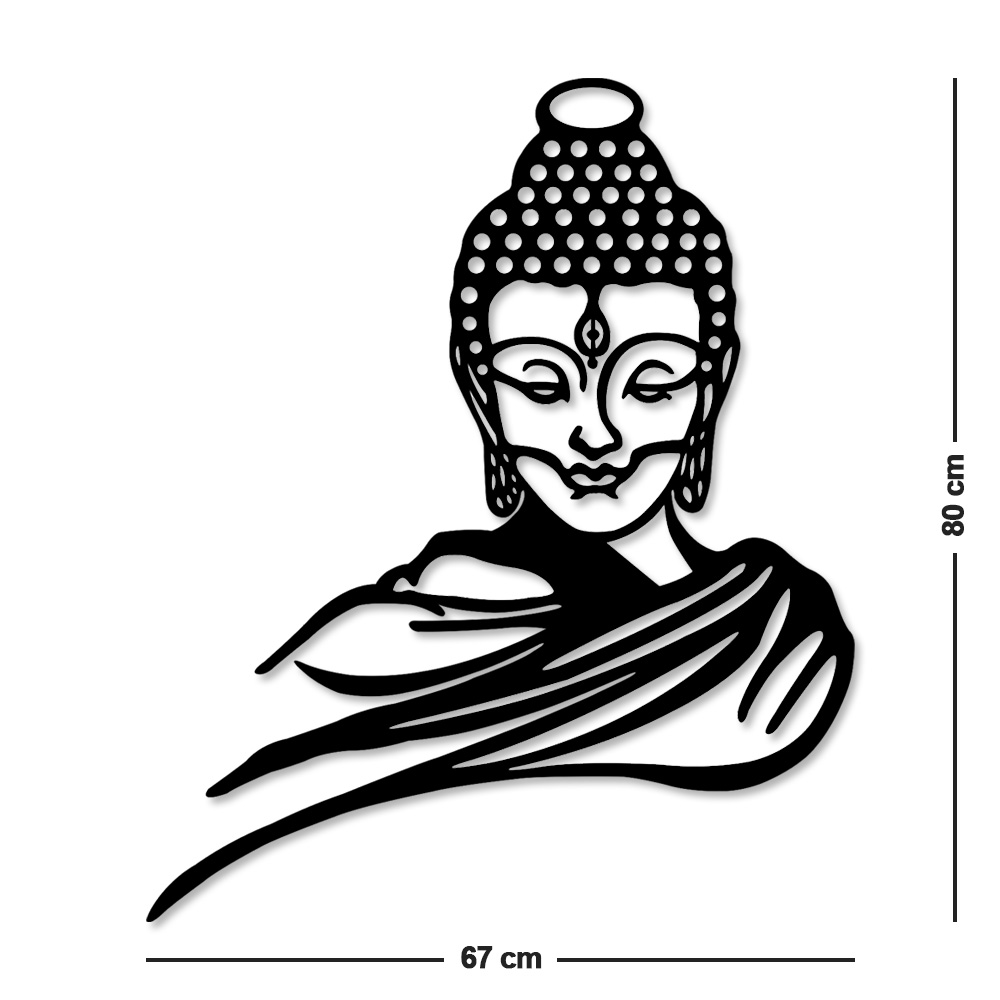 Buda - Decoração de Parede - Escultura em MDF Vários Tamanhos