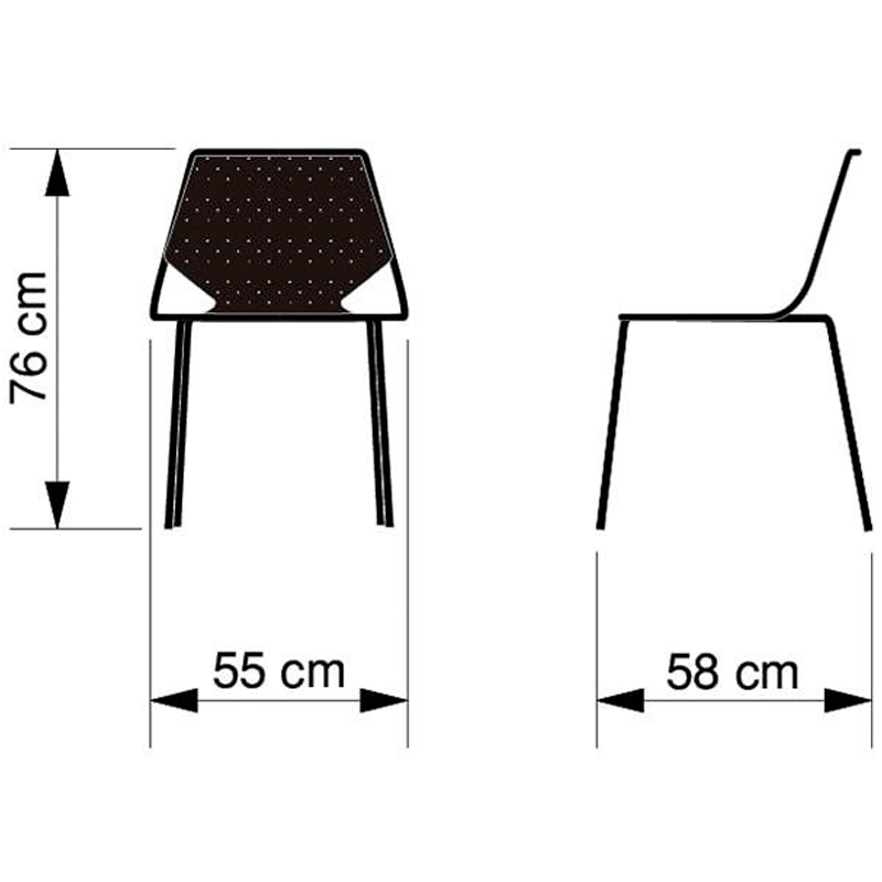 Cadeira Jockey Aço Carbono Várias Cores - Artesian