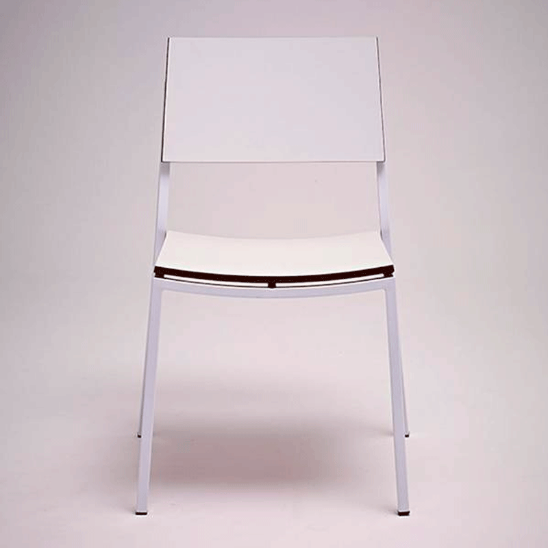 Kit 2 Cadeiras Mitte Aço Carbono Branco Fórmica Branco Real - Artesian
