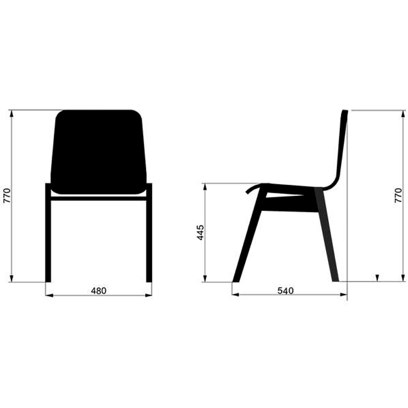 Cadeira Olsen Estrutura Cor Teka Brasil em Várias Cores - Artesian