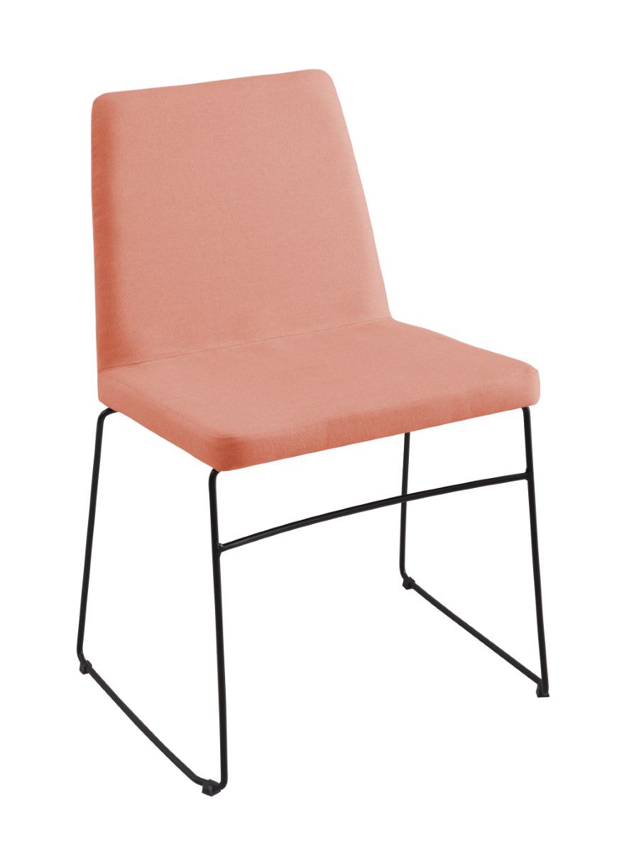 Cadeira Paris Camurça e Linho Várias Cores - DAF Mobiliário