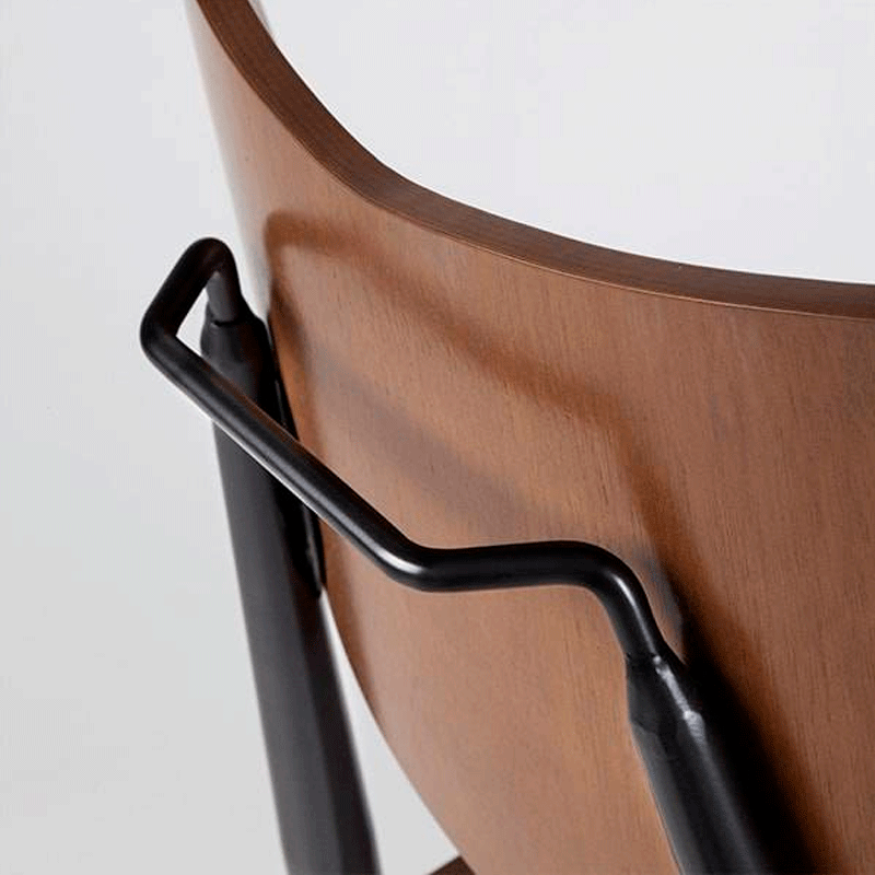 Kit 2 Cadeiras Asa Aço Carbono Grafite e Madeira Várias Cores - Artesian