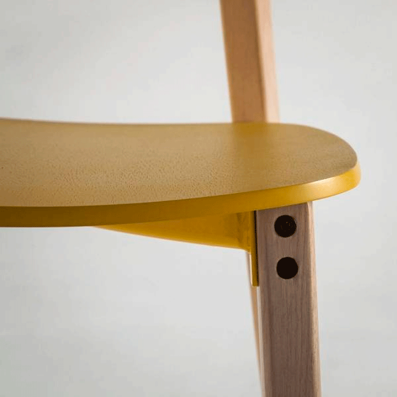 Kit 2 Cadeiras Rio Colors Estrutura Madeira Tabaco em Fórmica Várias Cores - Artesian