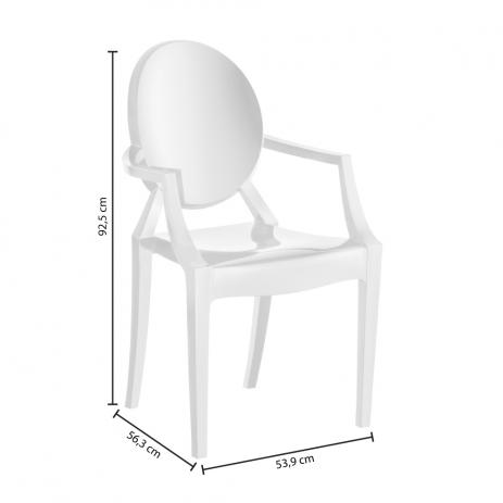 Kit 2 Cadeiras Wind Plus em Polipropileno Branca - Kappesberg UZ
