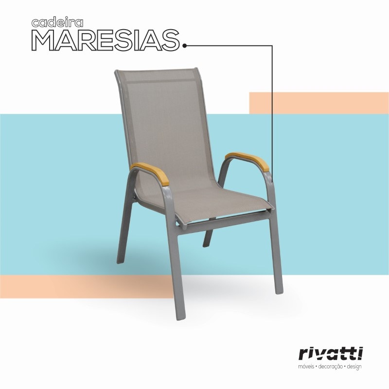 Kit 2 Peças Cadeira Outdoor Maresias Várias Cores - Rivatti