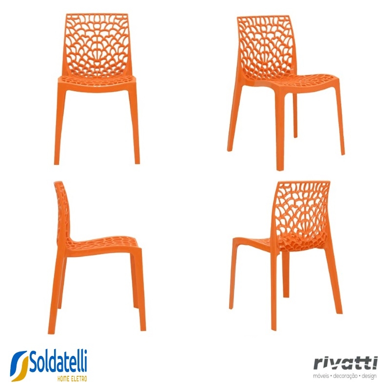 Kit 4 Cadeiras Gruv Várias Cores - Rivatti