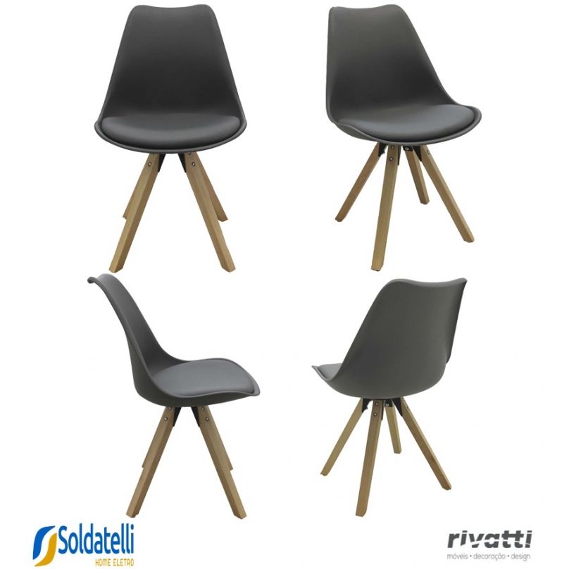 Kit 4 Cadeiras Lígia Várias Cores - Rivatti