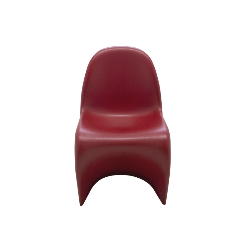 Kit 5 Peças Cadeira Panton Infantil ABS Vermelha - Rivatti