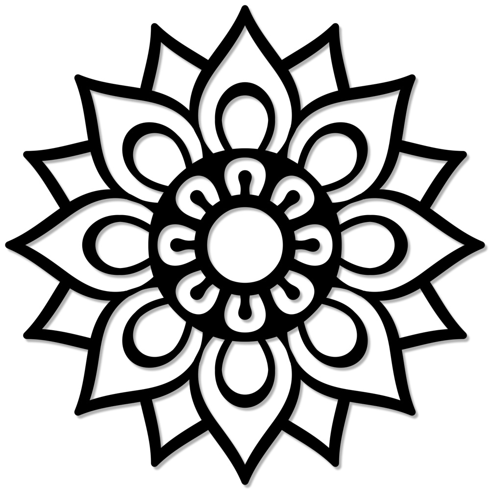 Mandala Pétala - Decoração de Parede - Escultura em MDF Vários Tamanhos