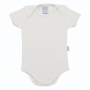Body Manga Curta Bebê Suedine Prime Cotton Marfim