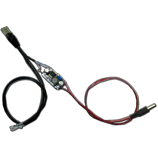 Conversor DC/DC com cabo Ethernet 10/100Mbps 24VDC para 5VDC ou 12VDC  - COMPUTECH TECNOLOGIA