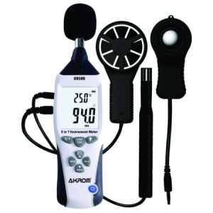 Multiparâmetro 5 em 1 ( Temperatura , Umidade, Decibelímetro, Luxímetro, Anemômetro ) - KR500