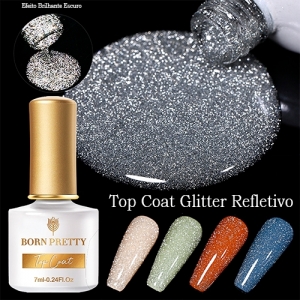Top Coat Refletivo Com Glitter 7ml - Born Pretty