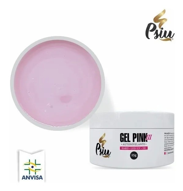 Gel Hard p/ Unhas - Pink 3 - Psiu (25g)