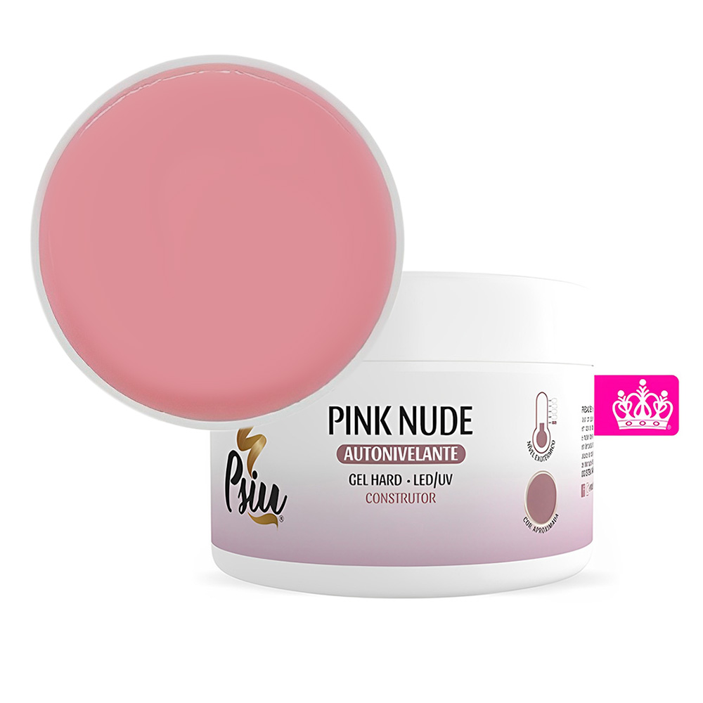Gel Pink Nude Autonivelante Hard LED/UV 14g - Psiu