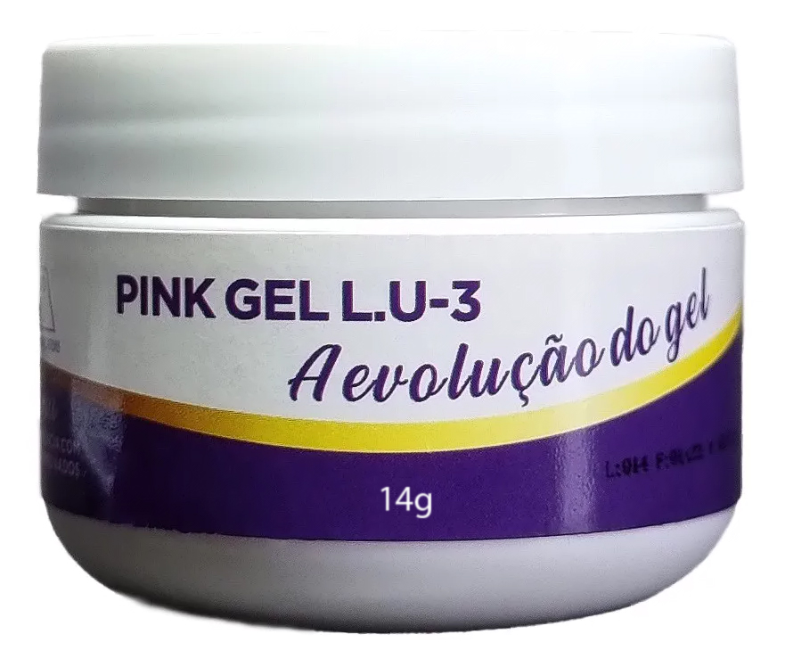 Gel para Alongamento - Pink LU3 Piu Bella - 14g