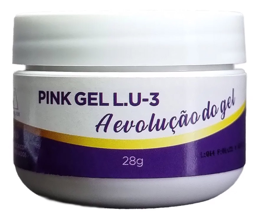 Gel para Alongamento - Pink LU3 Piu Bella - 28g