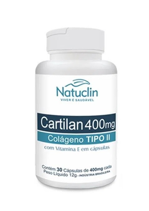 Cartilan 400mg Colágeno TIPO II Natuclin - 30 caps