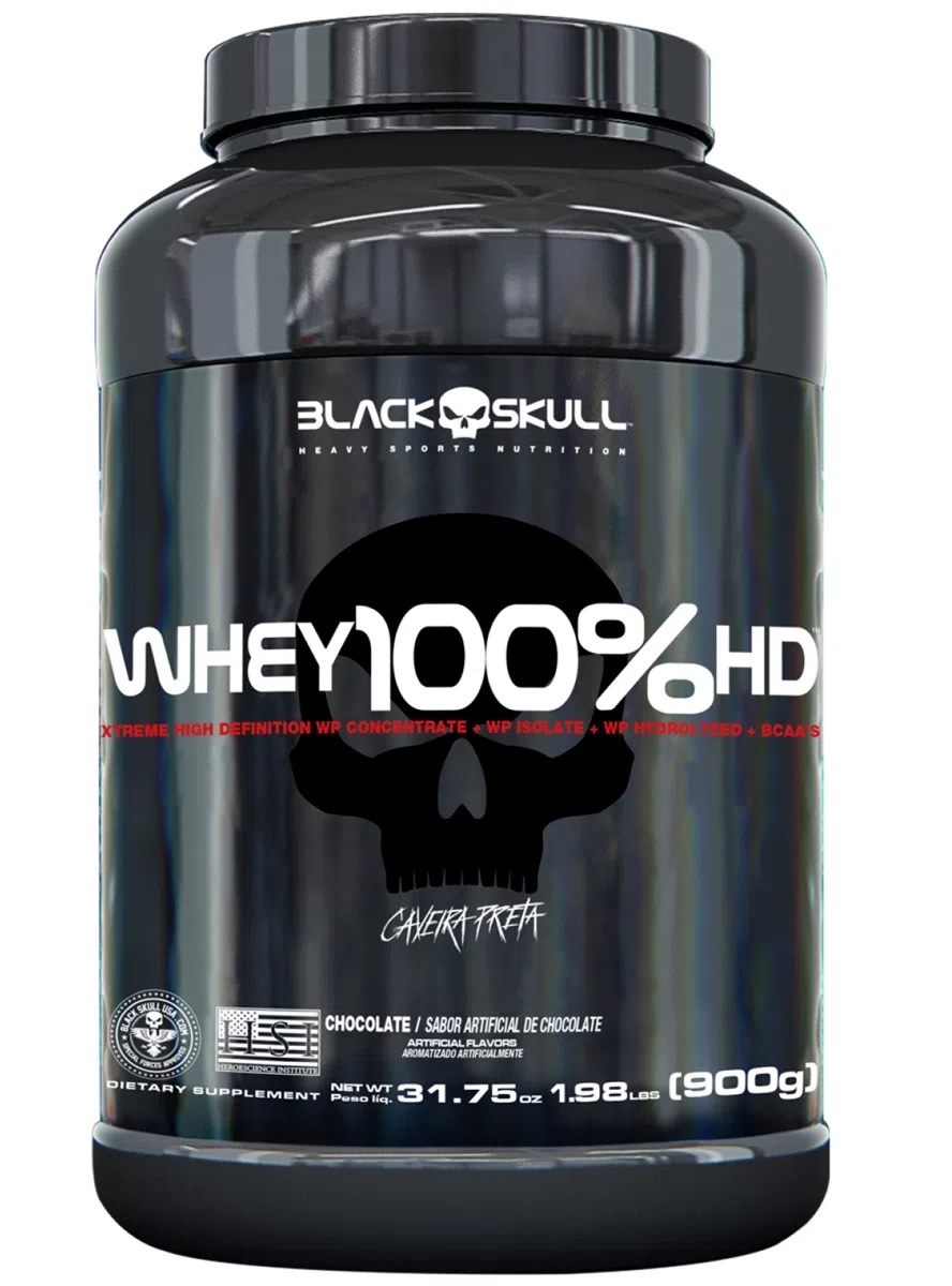 Whey 100% HD (POTE) Black Skull - 900g