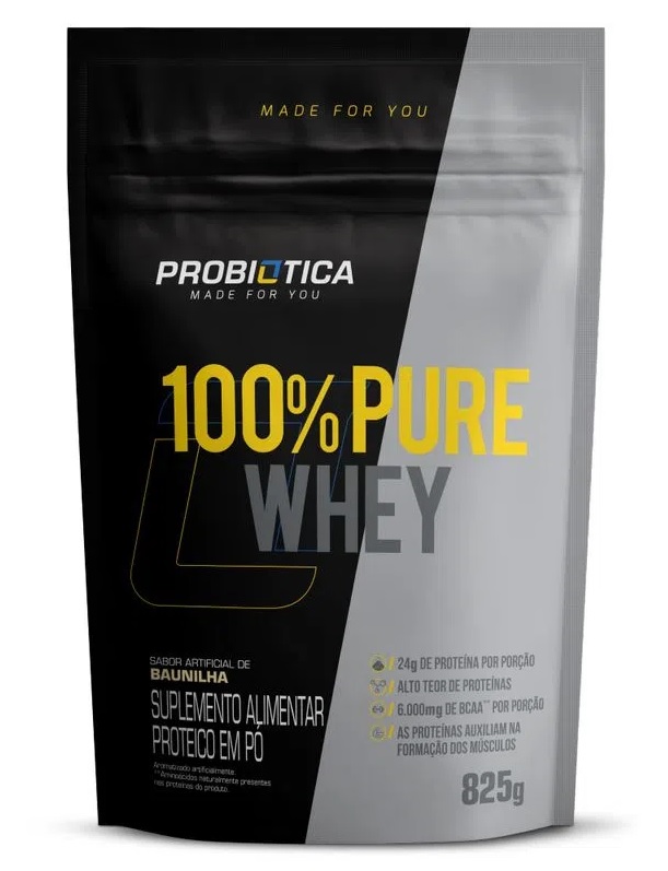 Whey 100% Pure Refil Probiotica - 825g