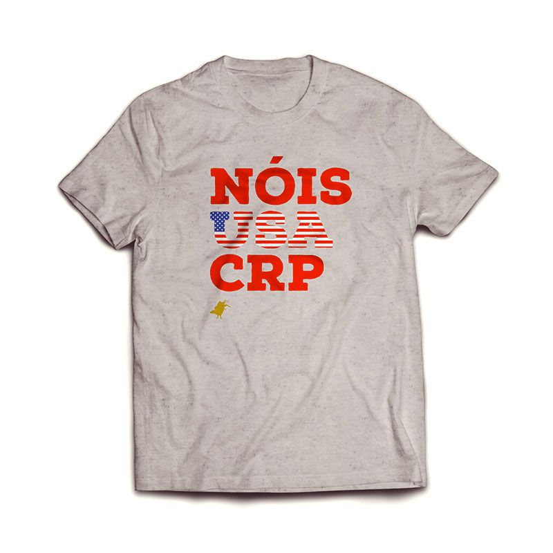 Camiseta CRP Nóis USA - Branca/Vermelha