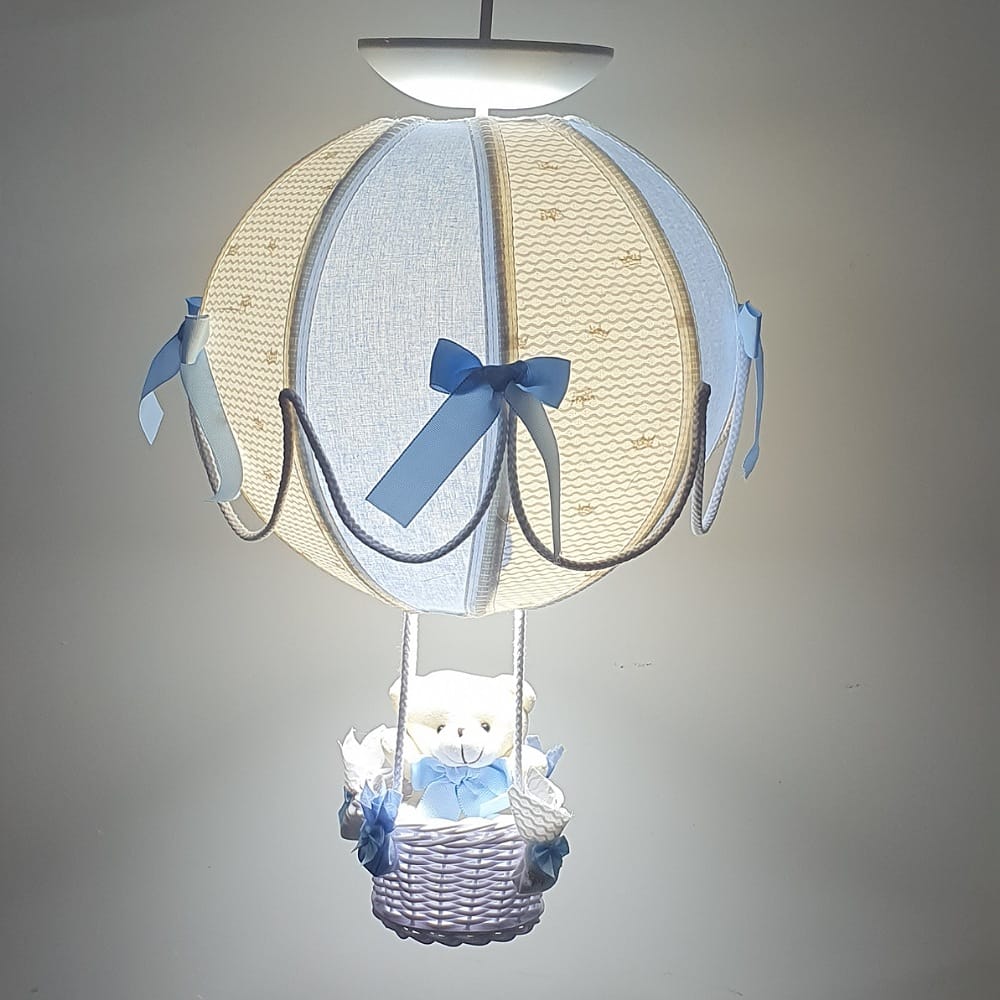 Luminaria Balão  quarto de bebê De Teto  Príncipe Azul Claro