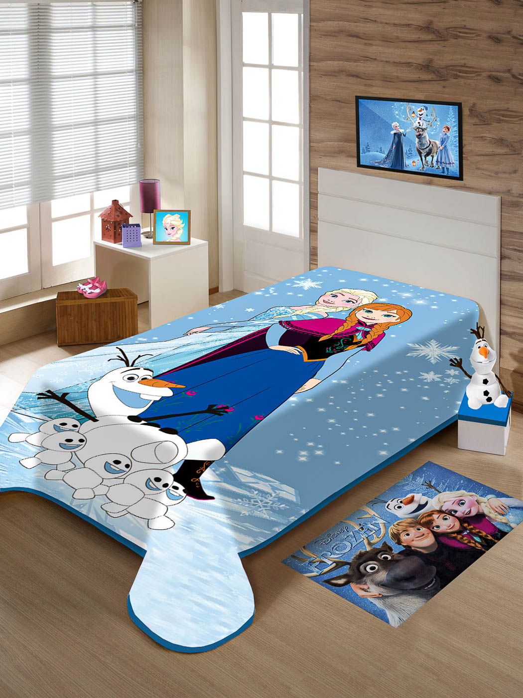 Cobertor Juvenil Jolitex Solteiro 1,50x2,00m Disney Frozen