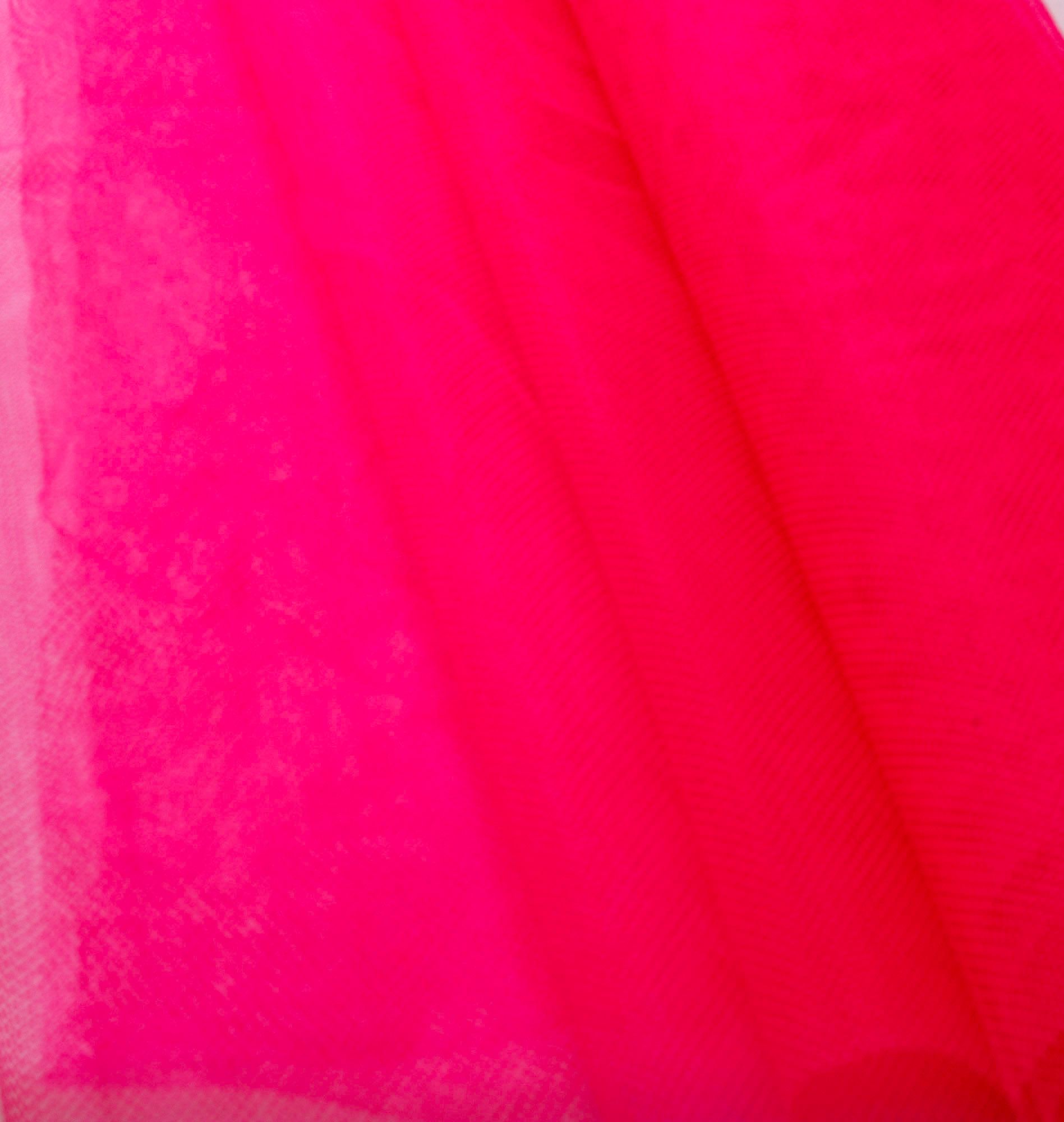Tecido Filó Rosa Pink 100% Poliamida 3 m Largura