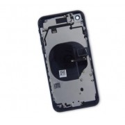 Carcaça Aro Chassi Tampa Traseira Apple Iphone 7 7G + Botões + Gaveta de Chip + Lente da Câmera Preto Fosco