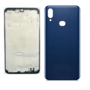 Carcaça Completa / Aro com Botões Laterais + Tampa Samsung Galaxy A10S A107 Azul