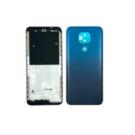 Carcaça Completa + Tampa Motorola MotoE7 Plus / Moto E7 Plus XT2081 Azul