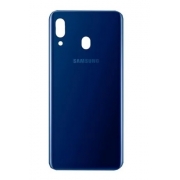 Tampa Traseira Samsung Galaxy A20 Sm-a205g Sem Lente Câmera Azul