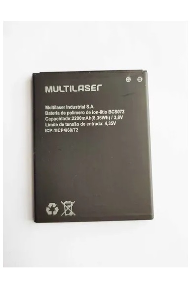 Bateria BCS072 Compatível Multilaser MS50G P9073 P9078 P9072