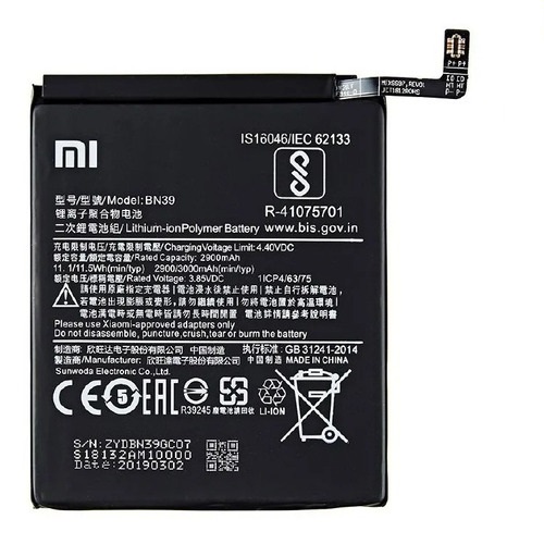 Bateria Compatível Xiaomi BN39 BN-39 / Xiaomi Mi Play 