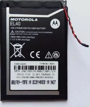 Bateria Moto E XT1022 XT1025 Motorola EL40