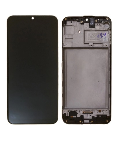 Display Frontal Tela Touch Samsung Galaxy A31 A315 Com Biometria Preta Oled com aro