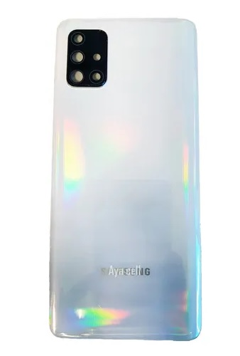 Tampa Traseira da Bateria Samsung Galaxy A71 SM-A715 Branco Furta Cor