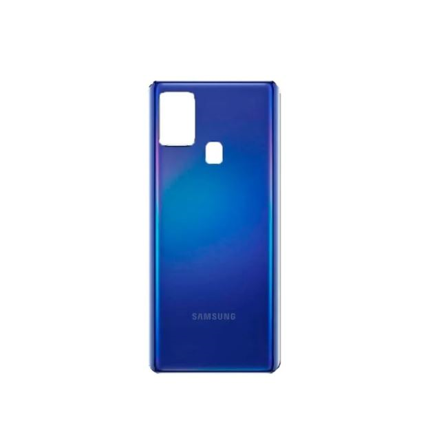 Tampa Traseira Samsung Galaxy A21s A217 Azul Furta Cor Sem Lente Da Câmera