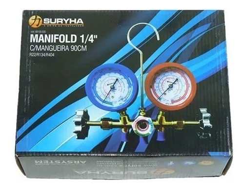 Manifold Refrigeração r22 r134 r404 Suryha