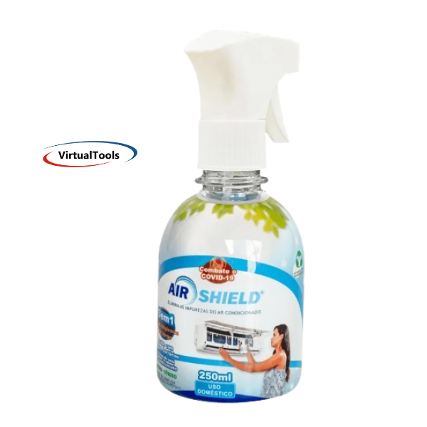 Air Shield 250ml Bactericida Para Limpeza Ar Condicionado