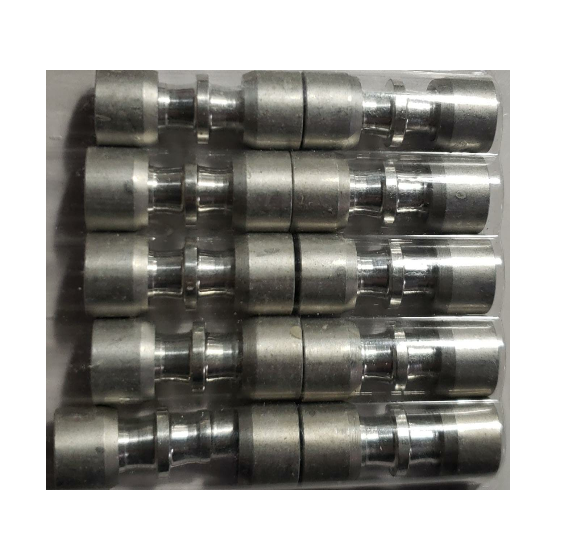 Kit (10) Conexão Junta Tubo Aluminio 1/4 x 1/4 - ET6363AL02