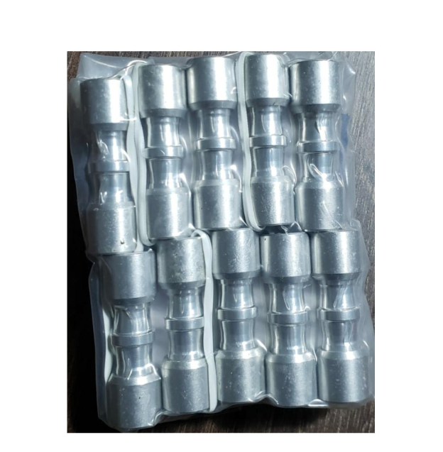 Kit (10) Conexão Junta Tubo Aluminio 5/16 x 5/16 - ET8080AL02