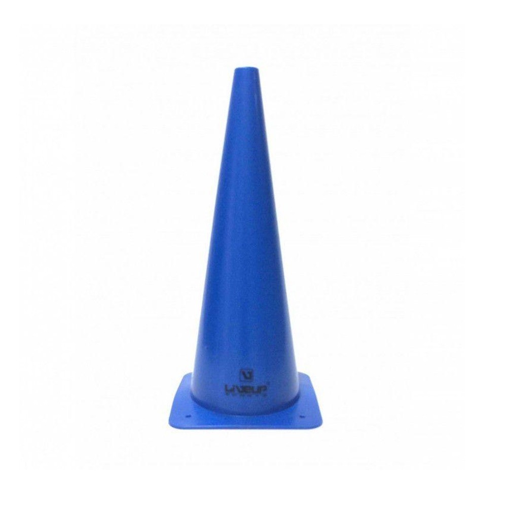 Kit com 10 Cones Agilidade Azul - 48cm - LiveUp
