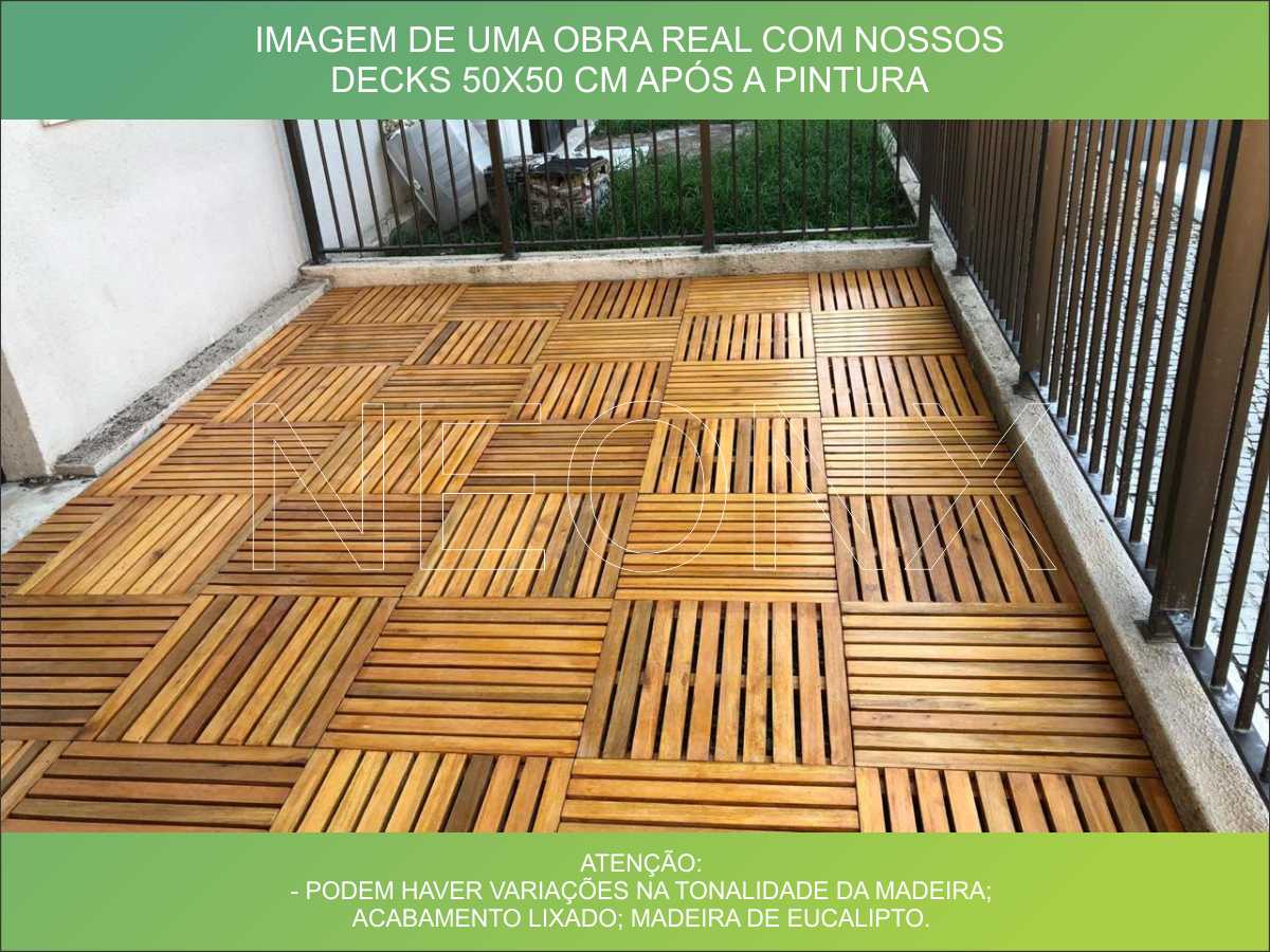 Deck De Madeira Chuveiro Box Banheiro Capacho 115x68 cm Com Pintura NeonX