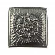 Caixa Quadrada em Alumínio c/ Detalhes em Alto-Relevo ( 10cm )