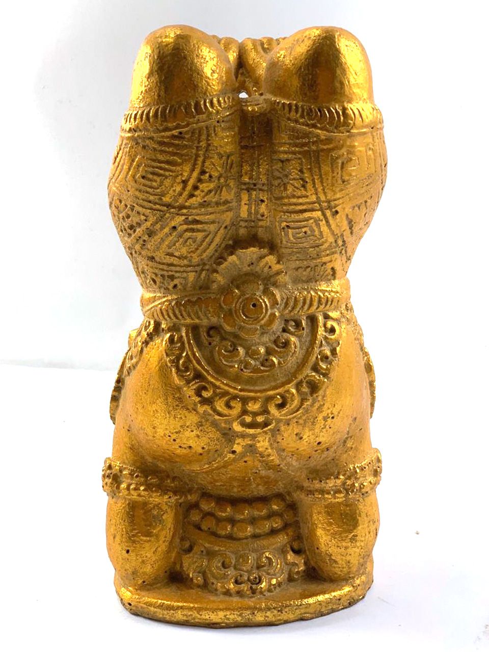 Ganesha (Yoga) em Resina - 25cm - Dourado