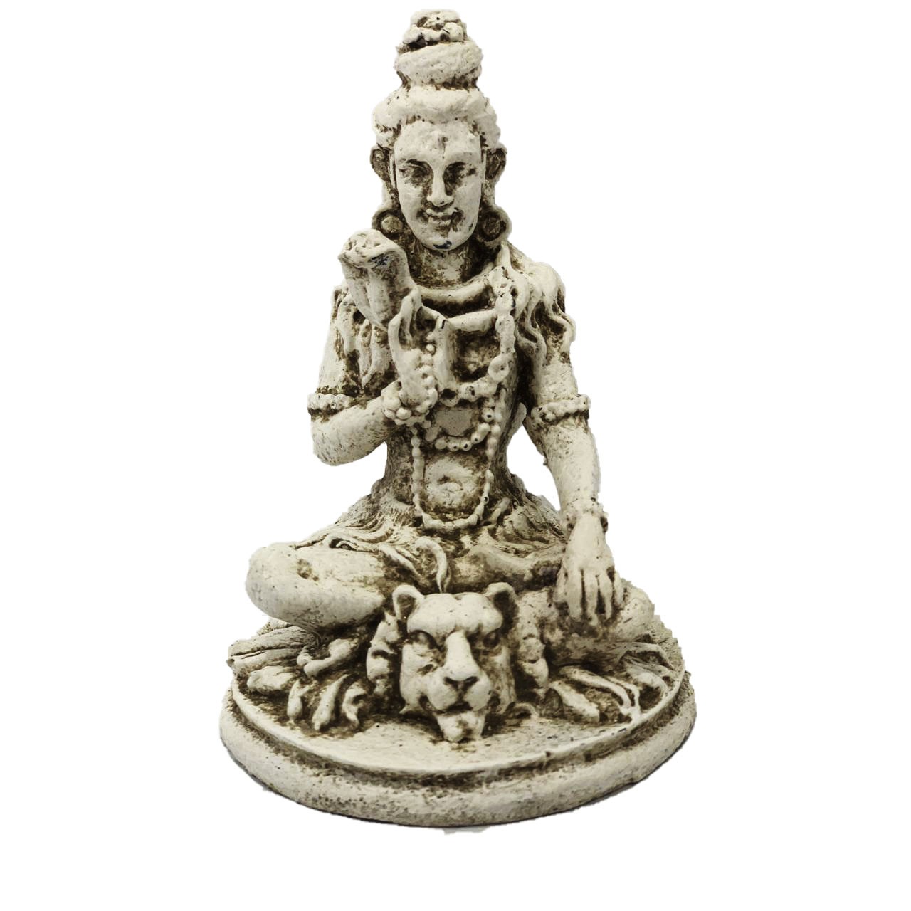 Shiva em Resina (Branco) - ( 14cm )