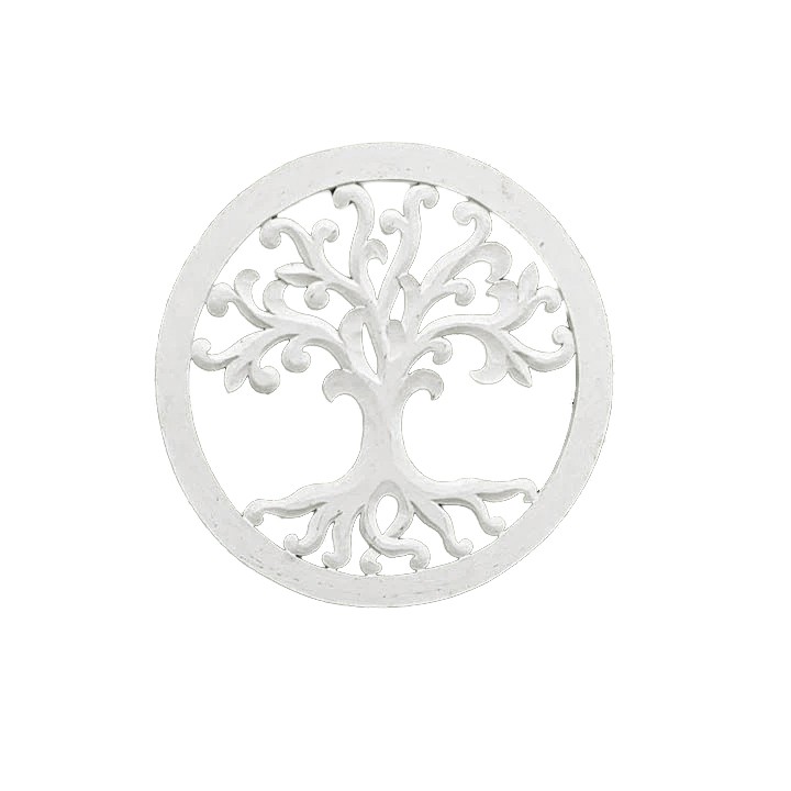 Mandala Árvore da Vida - Branca - Folhas arredondadas [30/40/50 cm]