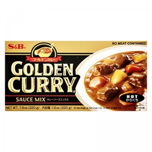 Curry em Tablete Hot (Forte)  - Golden Curry S&B 198g