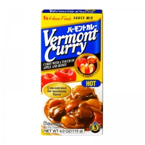Curry em Tablete Hot (Picante) - Vermont House 115g